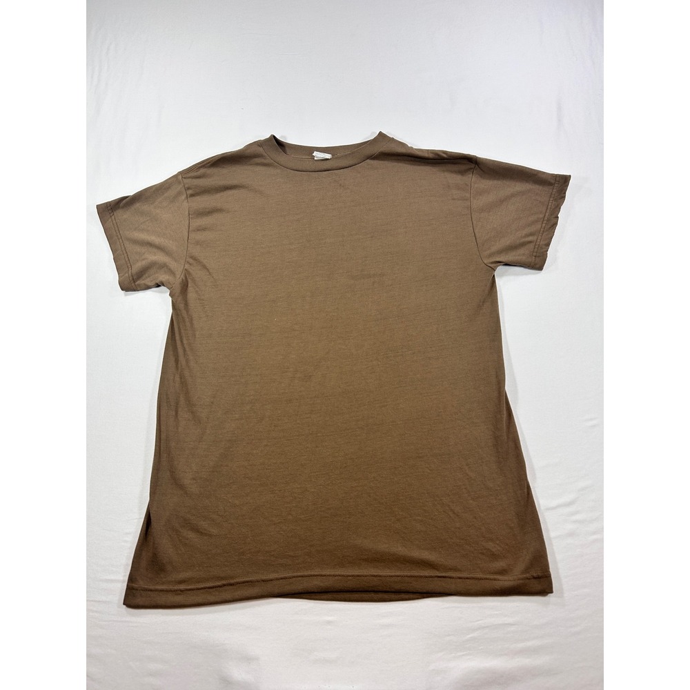 Campbellsville Apparel Company Brown Moisture Wicking T-Shirt Mens L USA Made